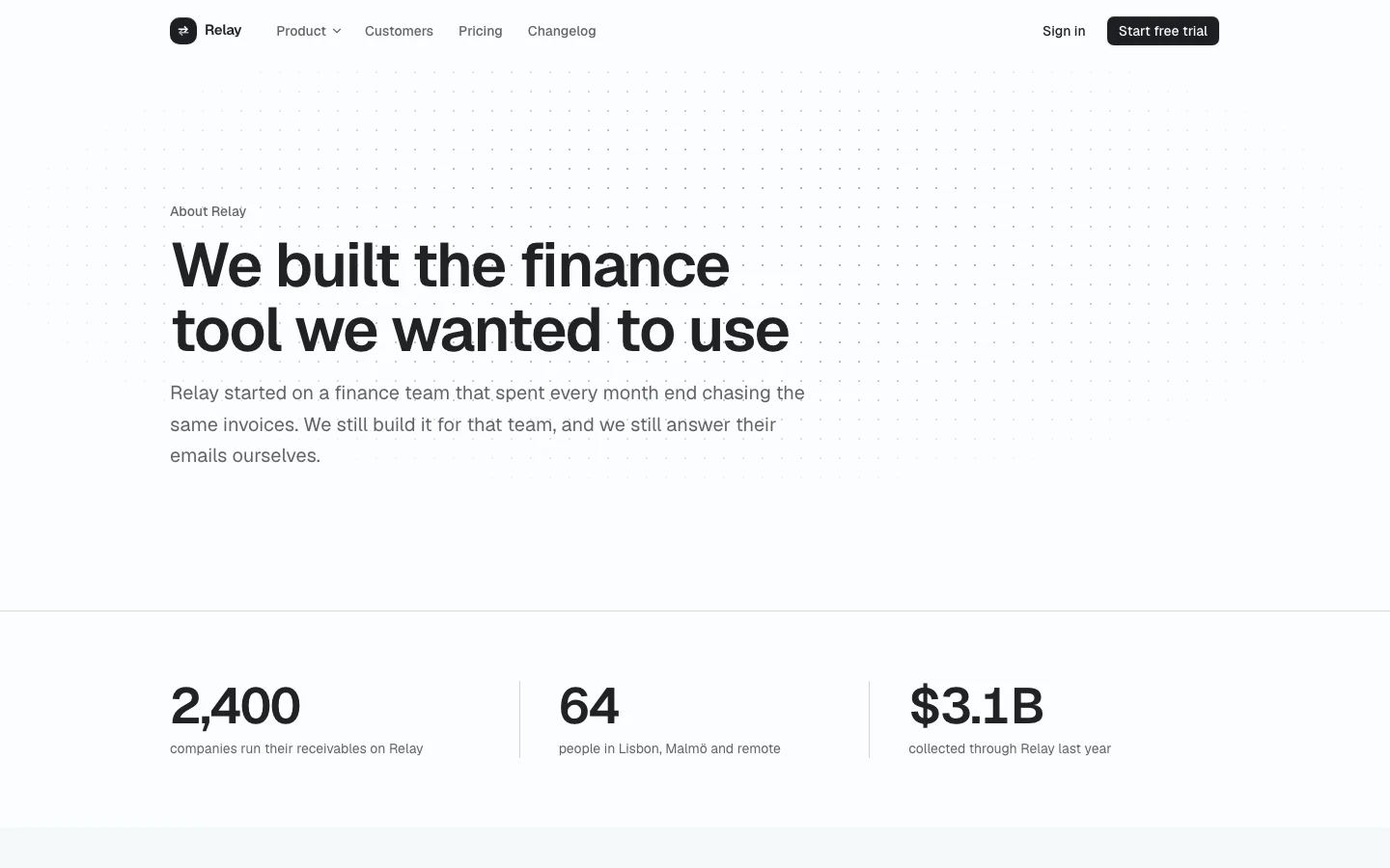 About page screen from Prodular UI